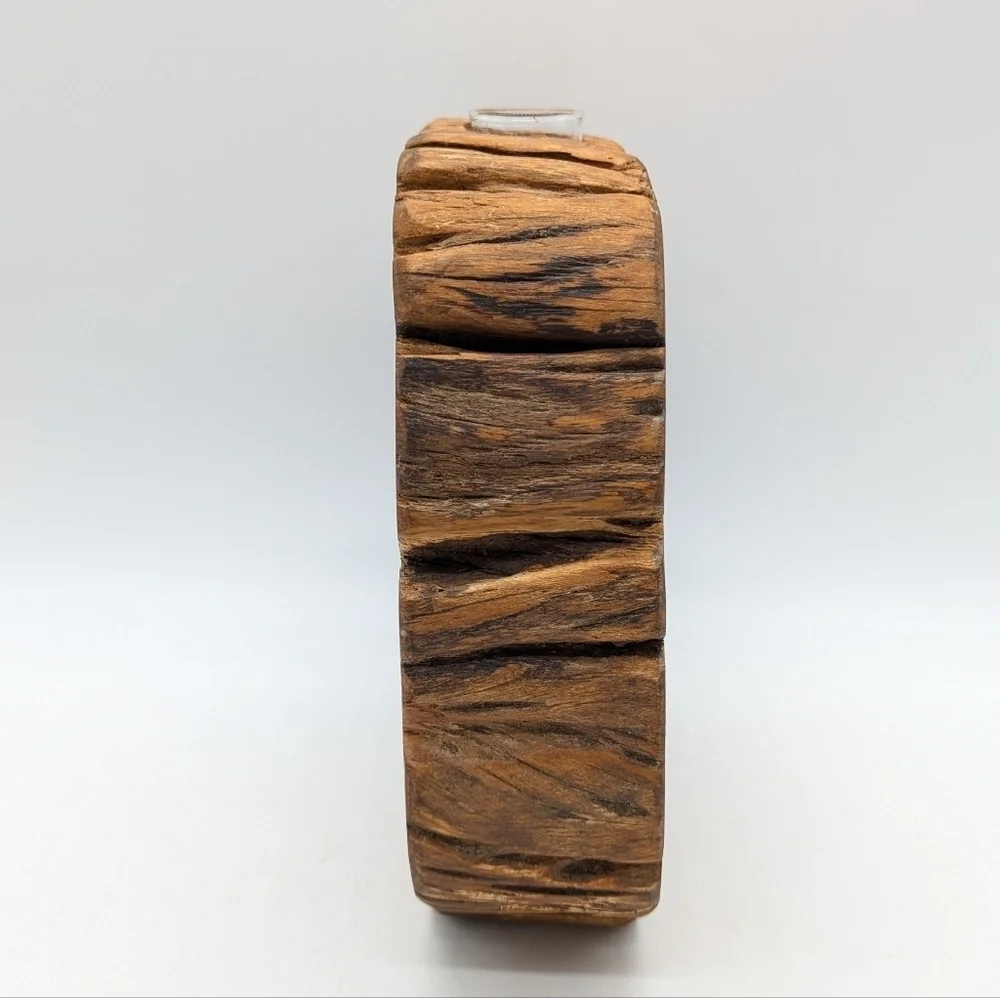 Wooden Live Edge Bud Vase